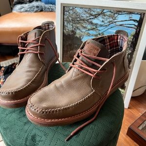 TOMS Casual Brown Full Grain Leather Men's Chukka Boot Size 12